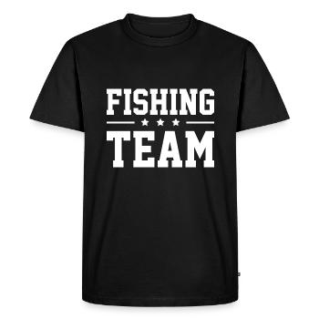 Équipe de pêche - T-shirt Premium bio Homme - noir - Devant - Nico (187cm)