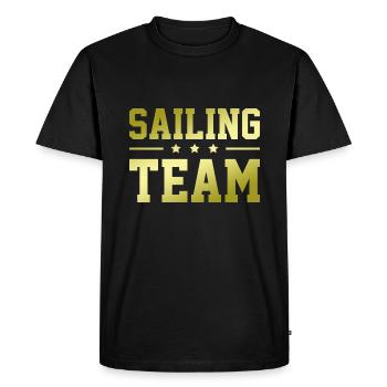 Sailing Team - Men's Premium Organic T-Shirt - black - Front - Nico (187cm)
