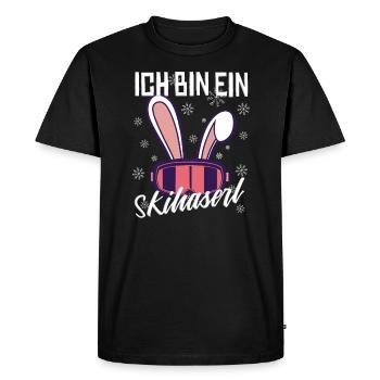 Je suis un costume de lapin de ski - T-shirt Premium bio Homme - noir - Devant - Nico (187cm)