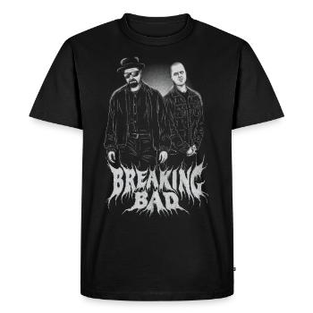 Breaking Bad Walter and Jesse Line Art - Men's Premium Organic T-Shirt - black - Front - Nico (187cm)