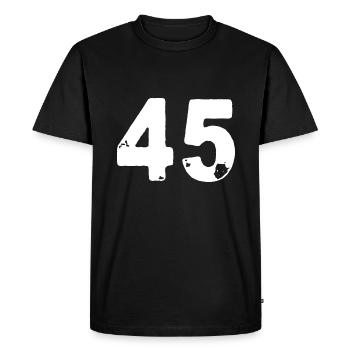 45 Number jersey - Men's Premium Organic T-Shirt - black - Front - Nico (187cm)