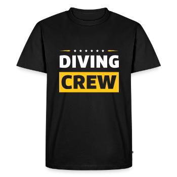 Diving Crew - Men's Premium Organic T-Shirt - black - Front - Nico (187cm)