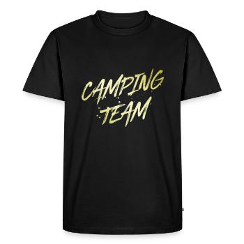 Équipe de camping - T-shirt Premium bio Homme - noir - Devant - Nico (187cm)