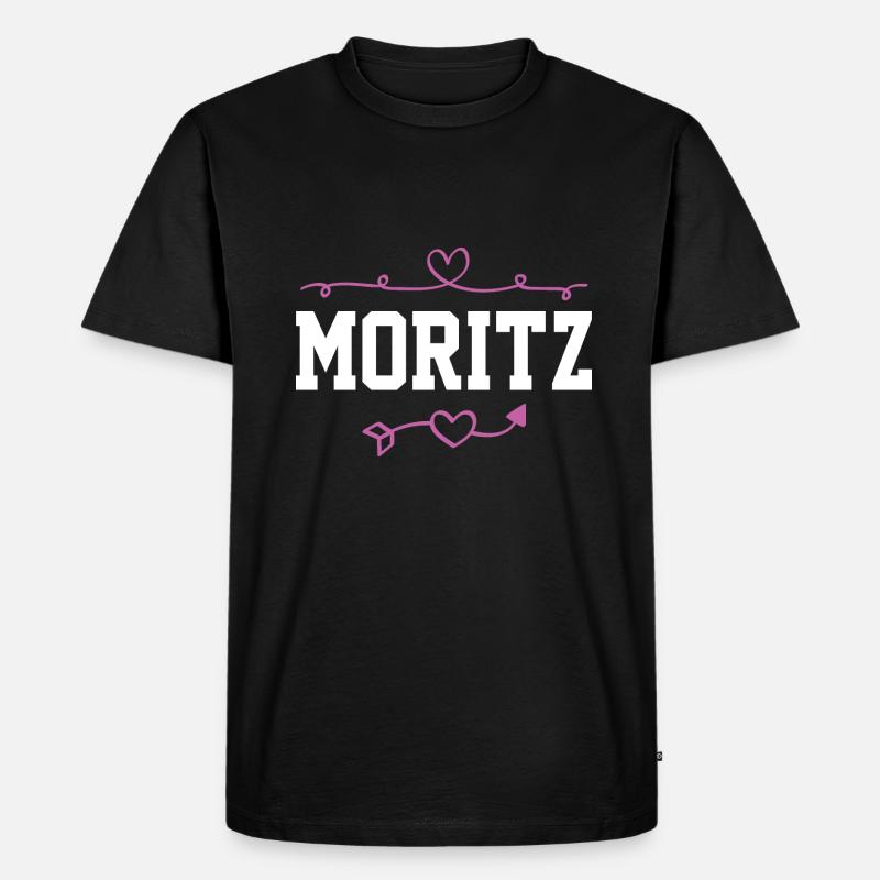 Moritz - Männer Premium Bio T-Shirt - Schwarz