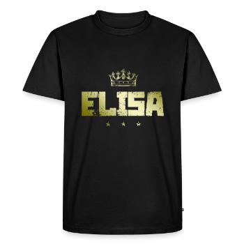 TEST ELISA - T-shirt Premium bio Homme - noir - Devant - Nico (187cm)