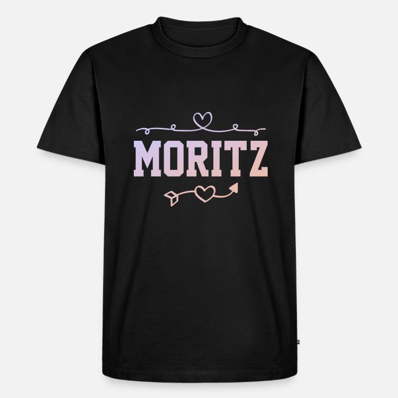 Moritz - Männer Premium Bio T-Shirt - Schwarz