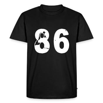86 Number jersey - Men's Premium Organic T-Shirt - black - Front - Nico (187cm)