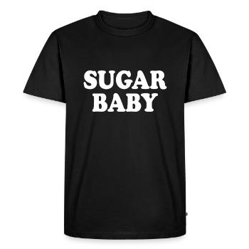 Sugar baby - Men's Premium Organic T-Shirt - black - Front - Nico (187cm)