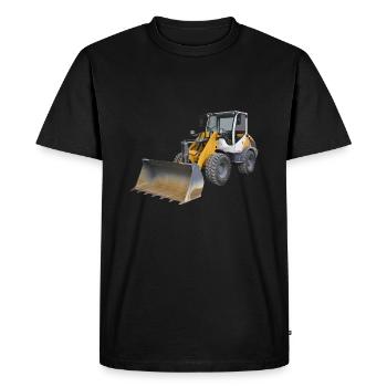 Chargeuses sur pneus - T-shirt Premium bio Homme - noir - Devant - Nico (187cm)