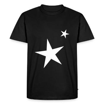 étoiles - T-shirt Premium bio Homme - noir - Devant - Nico (187cm)