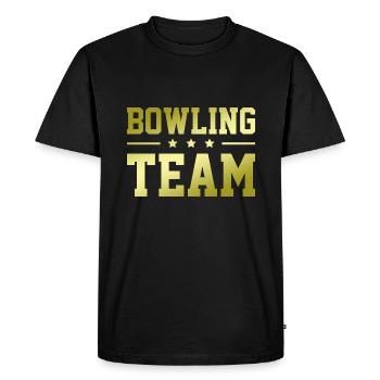 Équipe de bowling - T-shirt Premium bio Homme - noir - Devant - Nico (187cm)