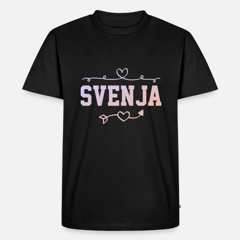 Svenja - Männer Premium Bio T-Shirt - Schwarz