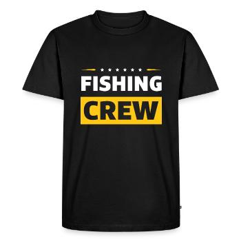 Fishing Crew - Men's Premium Organic T-Shirt - black - Front - Nico (187cm)