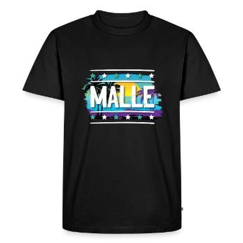 Malle - T-shirt Premium bio Homme - noir - Devant - Nico (187cm)