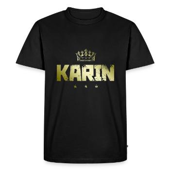 Karin - T-shirt Premium bio Homme - noir - Devant - Nico (187cm)