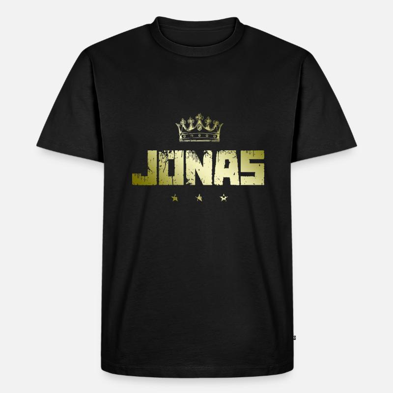 Jonas - Männer Premium Bio T-Shirt - Schwarz