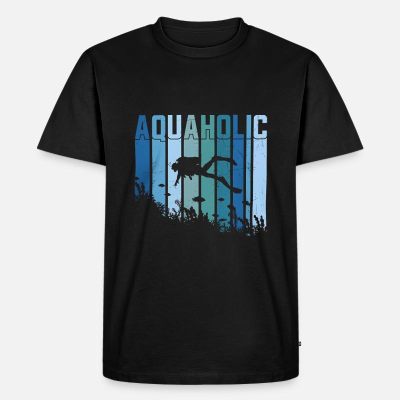 23F 0297 bk - Männer Premium Bio T-Shirt - Schwarz