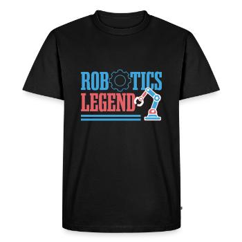 Robots Legend Mechanic Engineer Robotics - Men's Premium Organic T-Shirt - black - Front - Nico (187cm)