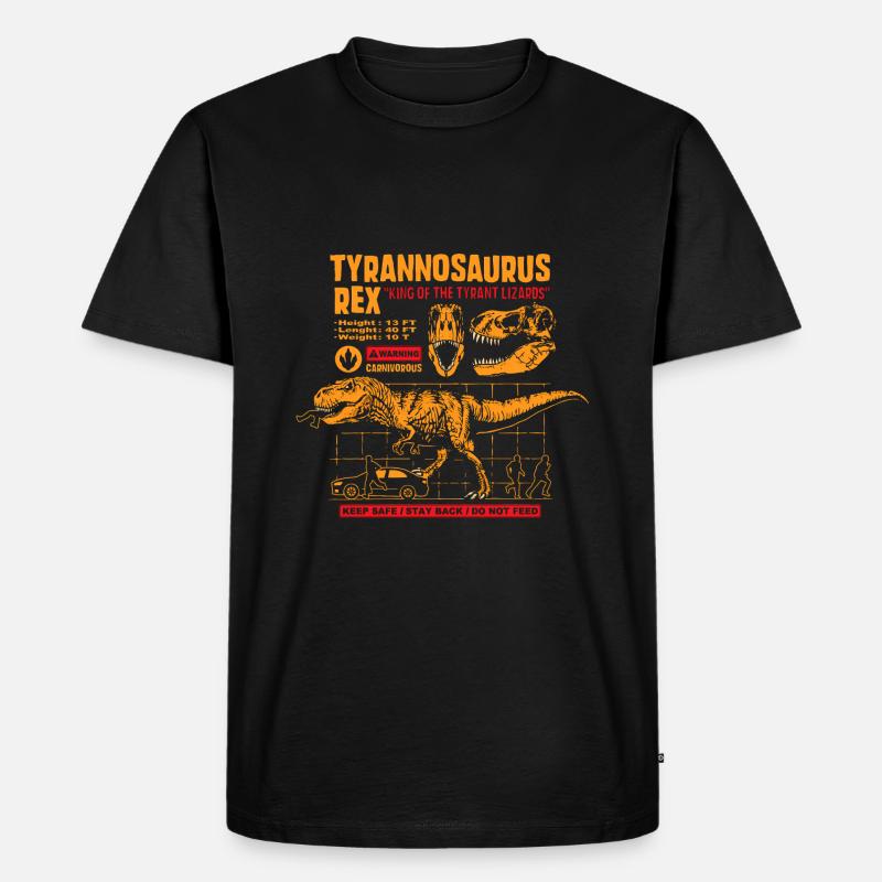 23F 0374 bk - Männer Premium Bio T-Shirt - Schwarz