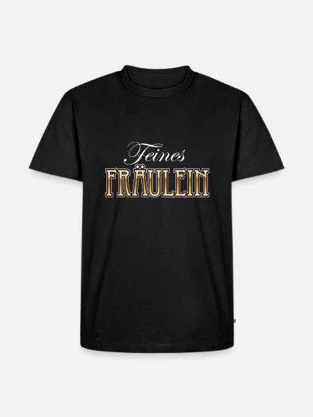 Feines Fräulein - Männer Premium Bio T-Shirt - Schwarz