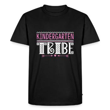 Kindergarten Tribe Teacher - Men's Premium Organic T-Shirt - black - Front - Nico (187cm)