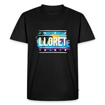 Lloret De Mar - Men's Premium Organic T-Shirt - black - Front - Nico (187cm)