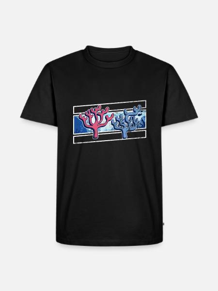 Récifs coralliens, environnement, nature, - T-shirt Premium bio Homme - noir