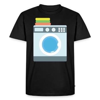 Washing machine - Men's Premium Organic T-Shirt - black - Front - Nico (187cm)