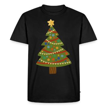 Arbre de Noël Arbre de Noël Idée cadeau de Noë - T-shirt Premium bio Homme - noir - Devant - Nico (187cm)