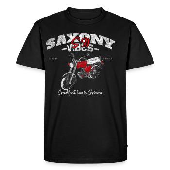 Saxony Vibes - Grimma Vibes - S50 - S51 - Simson - T-shirt Premium bio Homme - noir - Devant - Nico (187cm)