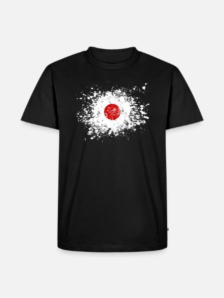 japan splash - Men's Premium Organic T-Shirt - black