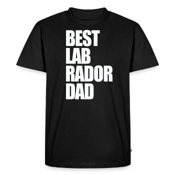 Best Labrador Dad Dog Funny Quotes - Men's Premium Organic T-Shirt - black - Front - Nico (187cm)
