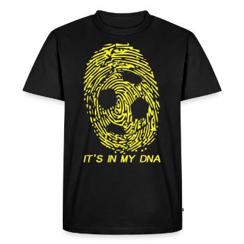 Soccer Football - It's In My DNA Shirt Gift Sport - Männer Premium Bio T-Shirt - Schwarz - Vorne - Nico (187cm)