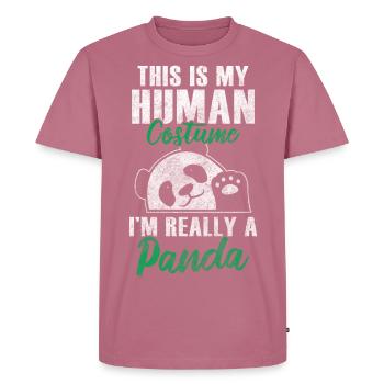 Panda Großer Panda China Niedlich - Männer Premium Bio T-Shirt - Mauve - Vorne - Nico (187cm)