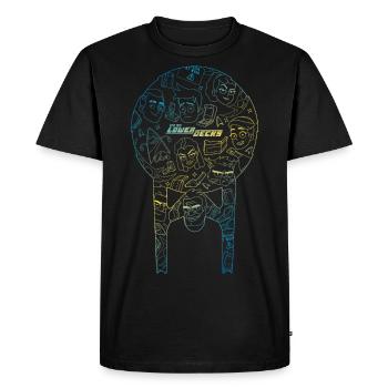 Star Trek Lower Decks USS Cerritos Logo - Männer Premium Bio T-Shirt - Schwarz - Vorne - Nico (187cm)