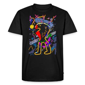 Abstract - Fantasy Art - Men's Premium Organic T-Shirt - black - Front - Nico (187cm)