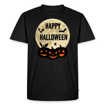 Joyeux halloween - T-shirt Premium bio Homme - noir - Devant - Nico (187cm)