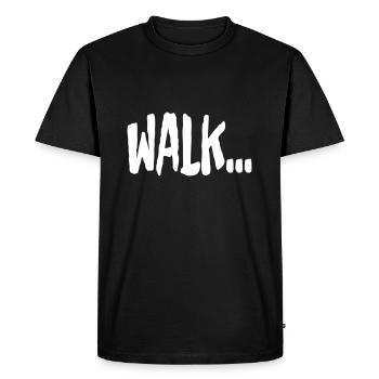 WALK - Men's Premium Organic T-Shirt - black - Front - Nico (187cm)
