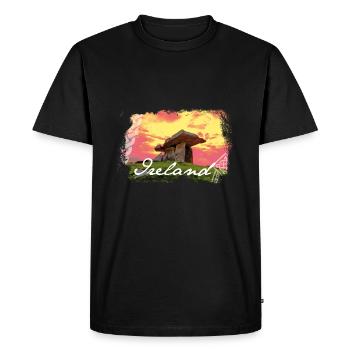 Ireland Poulnabroune Dolmen - Men's Premium Organic T-Shirt - black - Front - Nico (187cm)