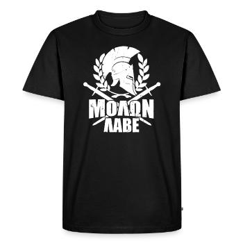 T-shirt Molon Labe - T-shirt Premium bio Homme - noir - Devant - Nico (187cm)