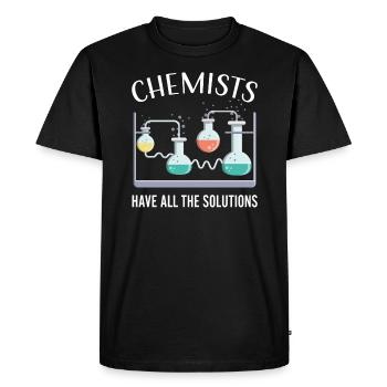 chemistry - Men's Premium Organic T-Shirt - black - Front - Nico (187cm)