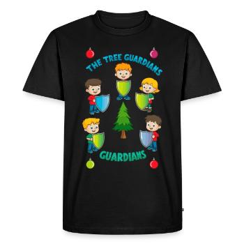 The Tree Guardians - Men's Premium Organic T-Shirt - black - Front - Nico (187cm)
