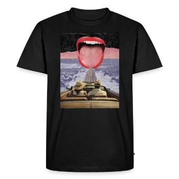 Affiche Pop Art - T-shirt Premium bio Homme - noir - Devant - Nico (187cm)