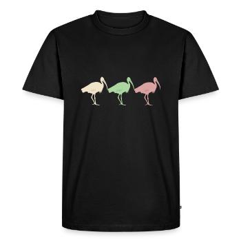 3 Bin Chicken - Men's Premium Organic T-Shirt - black - Front - Nico (187cm)
