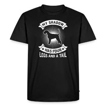 MY SHADOW Schnauzer géant Schnauzer - T-shirt Premium bio Homme - noir - Devant - Nico (187cm)
