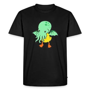 Mutated ducklings - Men's Premium Organic T-Shirt - black - Front - Nico (187cm)