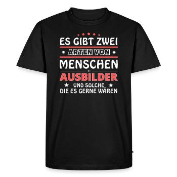 Instructor Gift - Two Types of... Design - Men's Premium Organic T-Shirt - black - Front - Nico (187cm)