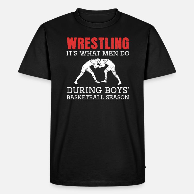 Ringen - Männer Premium Bio T-Shirt - Schwarz