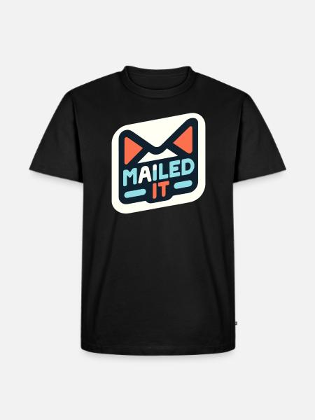 Verschickt - Männer Premium Bio T-Shirt - Schwarz