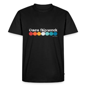 Omeo Shipwreck - Men's Premium Organic T-Shirt - black - Front - Nico (187cm)